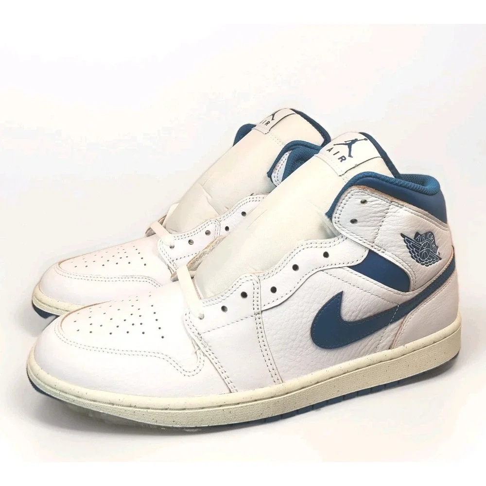 Nike Air Jordan 1 Mid SE Industrial Blue F5215-141 Men's size 11 sneaker shoe‎